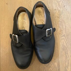 Caron Calihann Leather Loafers with Buckle